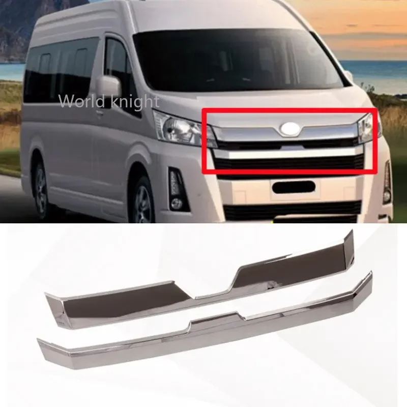 Pre Toyota Hiace šiesta generácia (H300) 2019 2020 2021 2022 ABS Chrome Chrome Front Center Mesh Grille Grill Cover Cover Strip Strip Strip Tin