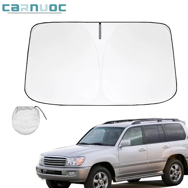 Pre Toyota Land Cruiser 100 LC100 1998-2007 Skladanie automobilu Sunshade Sunshade Cover Sun Shade Černé sklo Černé sklo