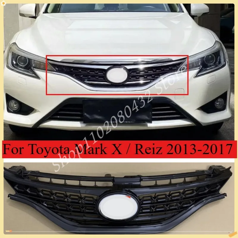 Pre Toyota Mark X / Reiz 2013-2017 Racing Grills AB ABS Chromed predné grily gril gril
