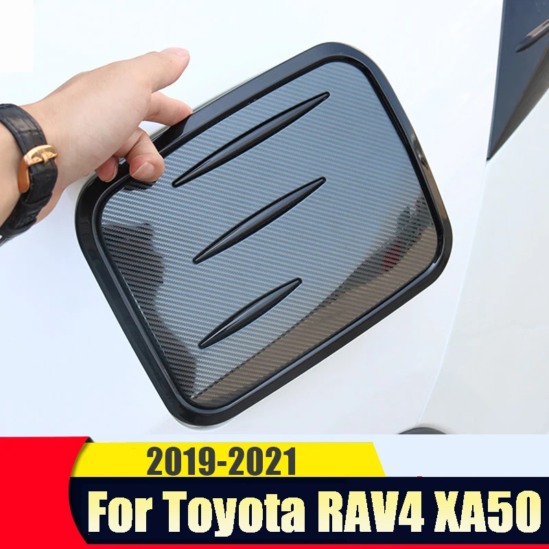 Pre Toyota RAV4 2019 2020 2021 2022 RAV 4 XA50 ABS uhlíkové vlákno Palivové palivové kryt