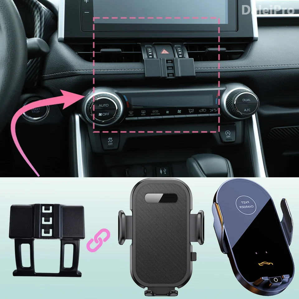 Pre Toyota Rav4 Rav 4 2020 2021 2022 2023 Montáž na nabíjanie bezdrôtového telefónu Specia