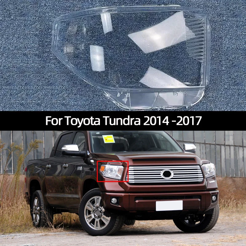 Pre Toyota Tundra 2014 2015 2016 2017 2017 Termínový kryt s priemernou lampiou svetlomet SHELLE SHELL GLESE Originálny tieň lampy