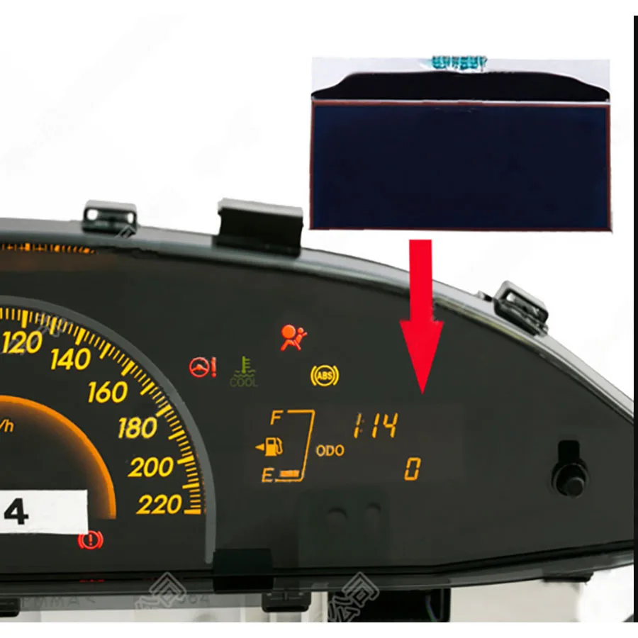 Pre Toyota Yaris LCD Screen Screen Dashboard Black Displant Maplicities