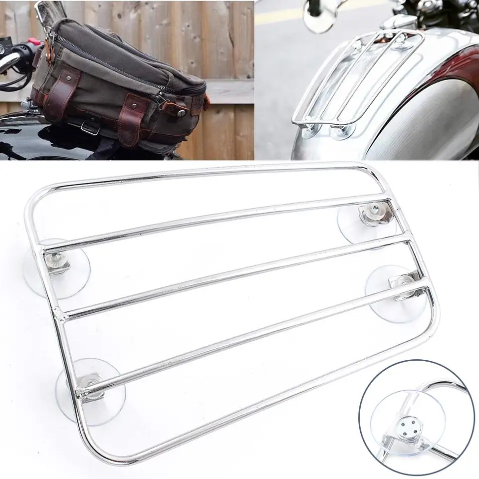 Pre Triumph Bonneville Thruxton 900 T100 T120 Royal GT650 Motocykel palivová nádrž na batožinu Aero Parcel Rack s prísavkami