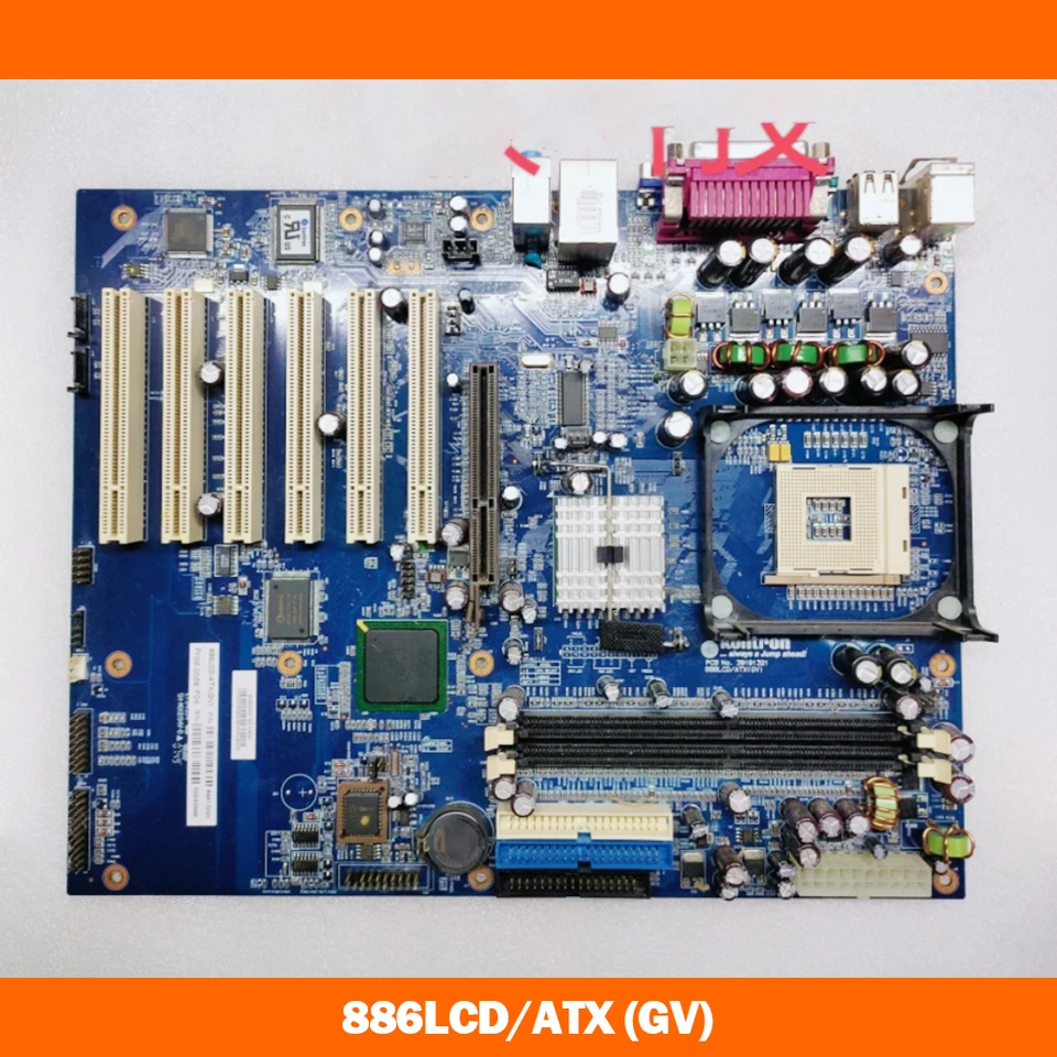 Pre tvorbu riadenia F845G 6-kolíkový slot PCI PCI Priemyselné ovládanie počítačovej dosky 886LCD/ATX (GV)