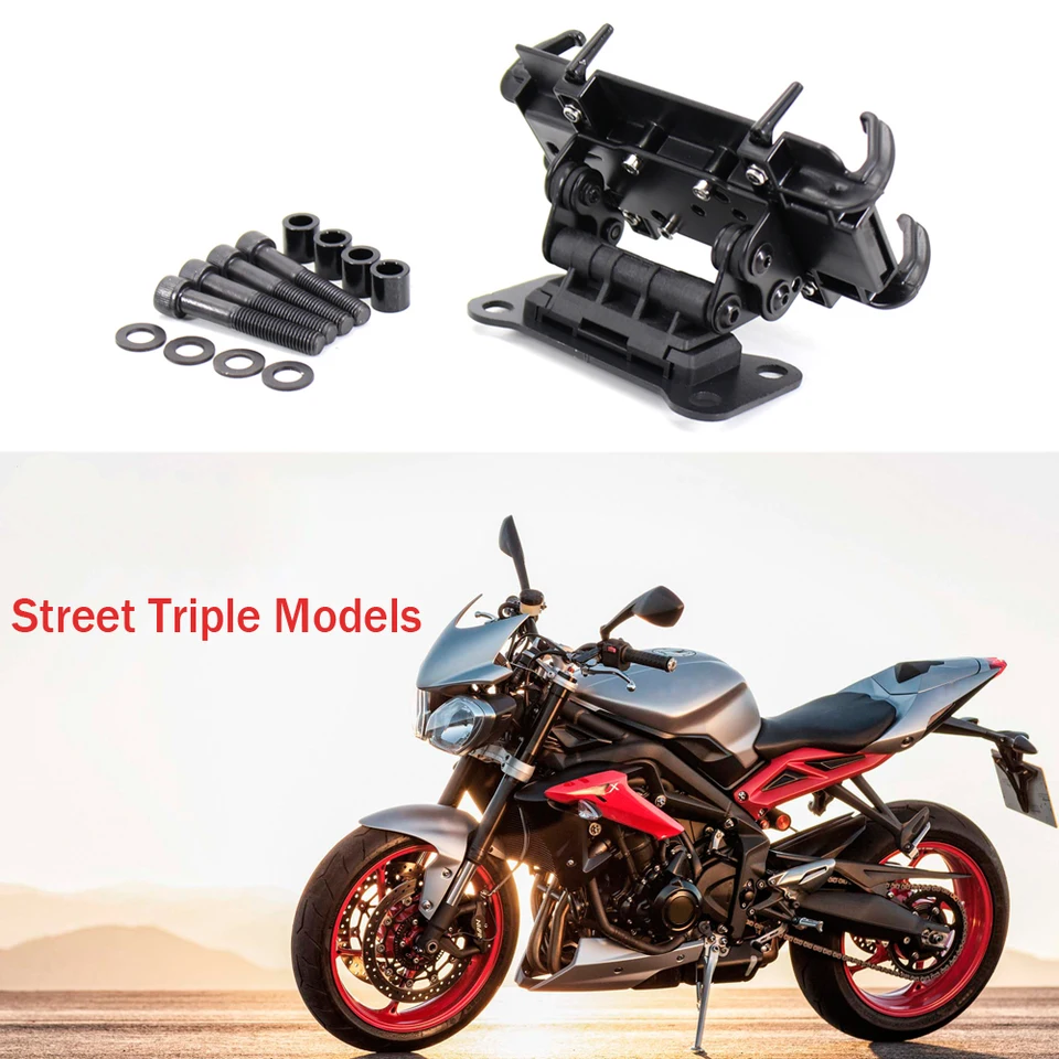 Pre ulicu Triple Models 2011-2016 2015 2014 Nové doplnky pre motocykle Čierny držiteľ mobilných telefónov GPS stánok