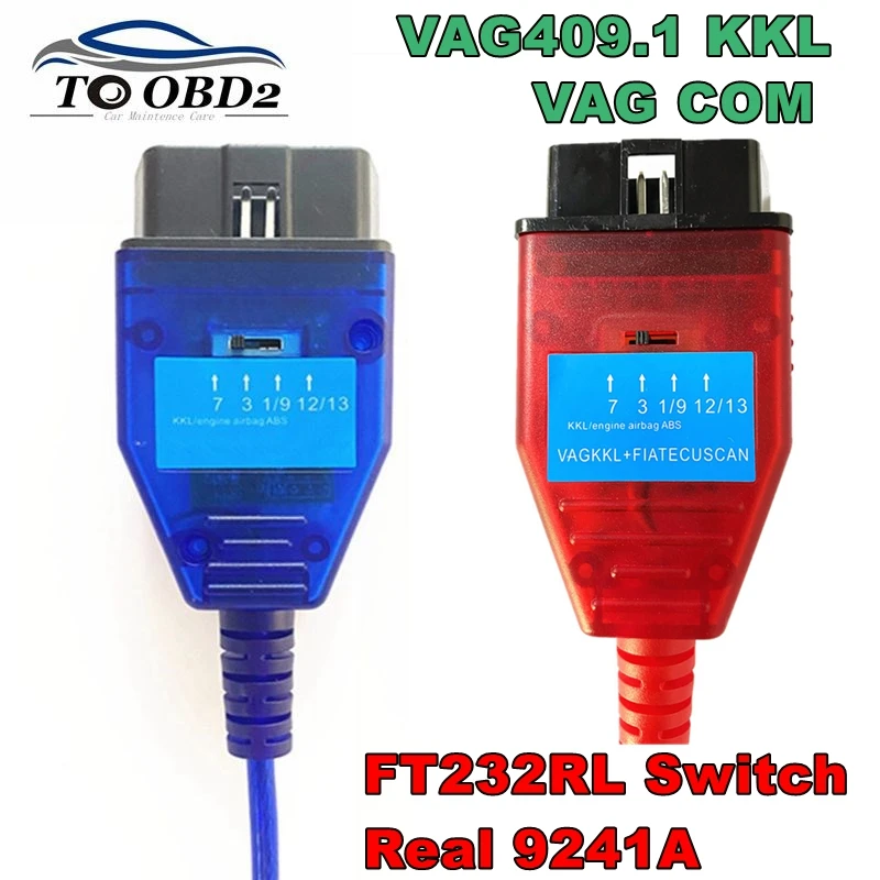 Pre VAG 409 KKL s FTDI FT232RL/FT232RQ Auto Scanner Cable KKL KKL s prepínačom pre Fiat/VAG Auto Diagnostické kábel