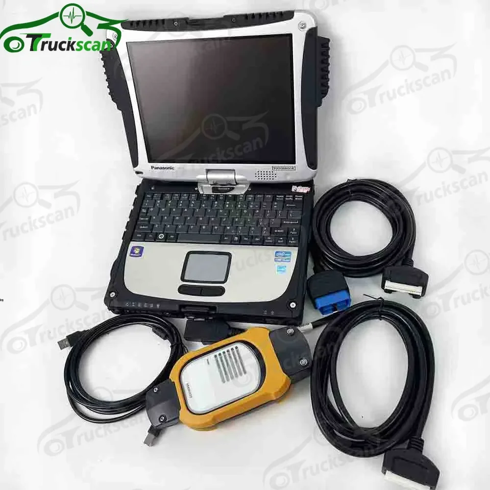 pre VC-ADS 88890180 Diagnostický skener 88890020 Diagnostický nástroj s nákladným autom s hardbookom CF19 prenosný počítač 2.8