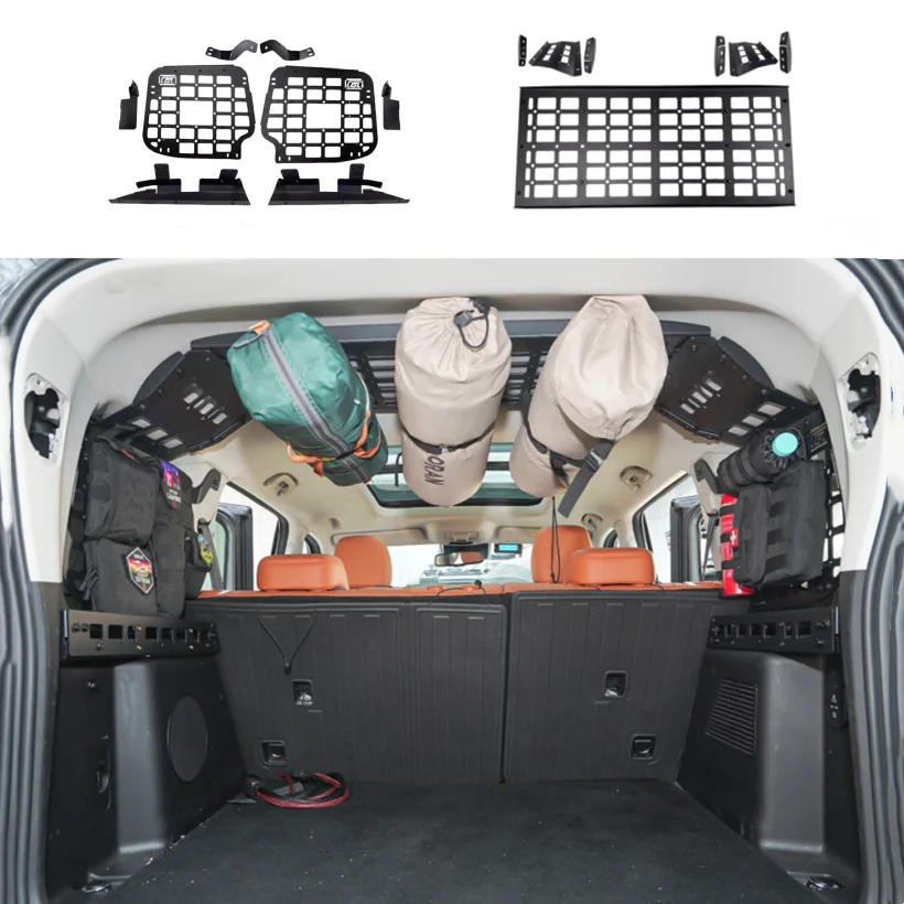 Pre veľkú stenu Haval H9 2024-2025 Storage Panel Molle Panel Poličky Zadný kmeňa Trunk Trubis Auto príslušenstva