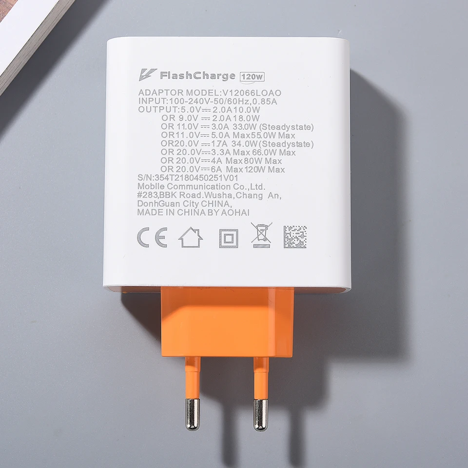 Pre Vivo 120 W Flash Panking Rýchle nabíjačka EÚ na stenu adaptéra typu C pre Vivo IQOO 12 11 10 Pro Z7 Z8 NEO 9 8 Pro X100 X90S PRO