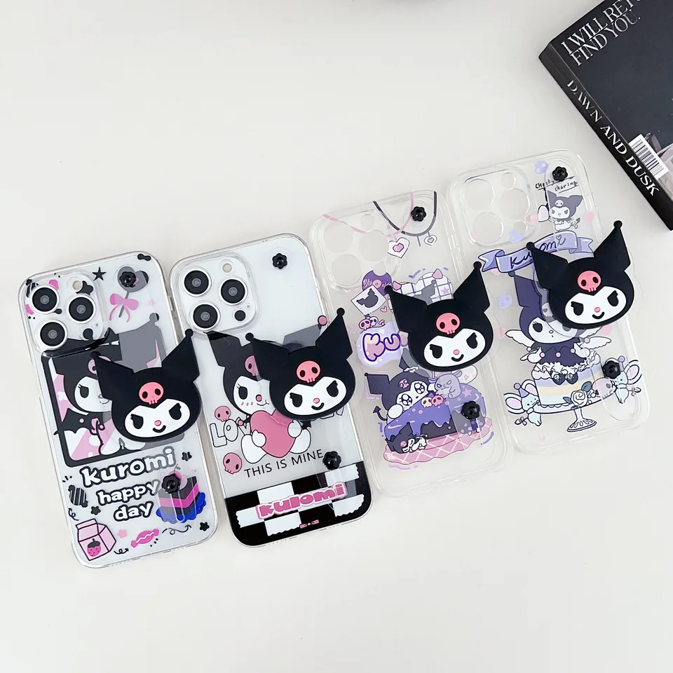 Pre vivo y75 y33 y55 t1 y52t y55s y76 y83 y81 v11 x21s V20 V21 V25 Y02 Cake Kuromi Case Case Rair Držiteľ remienkov