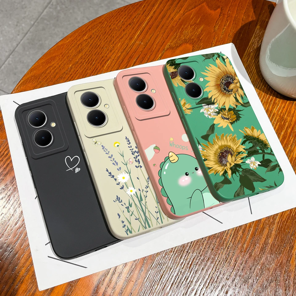 Pre Vivo Y78 Y78 Plus V29 Lite 5G Pase Telefón Lovely Daisy Smooth Liquid Shock odolný zadný kryt pre Vivo V29 Lite Y78+ Funda Shell
