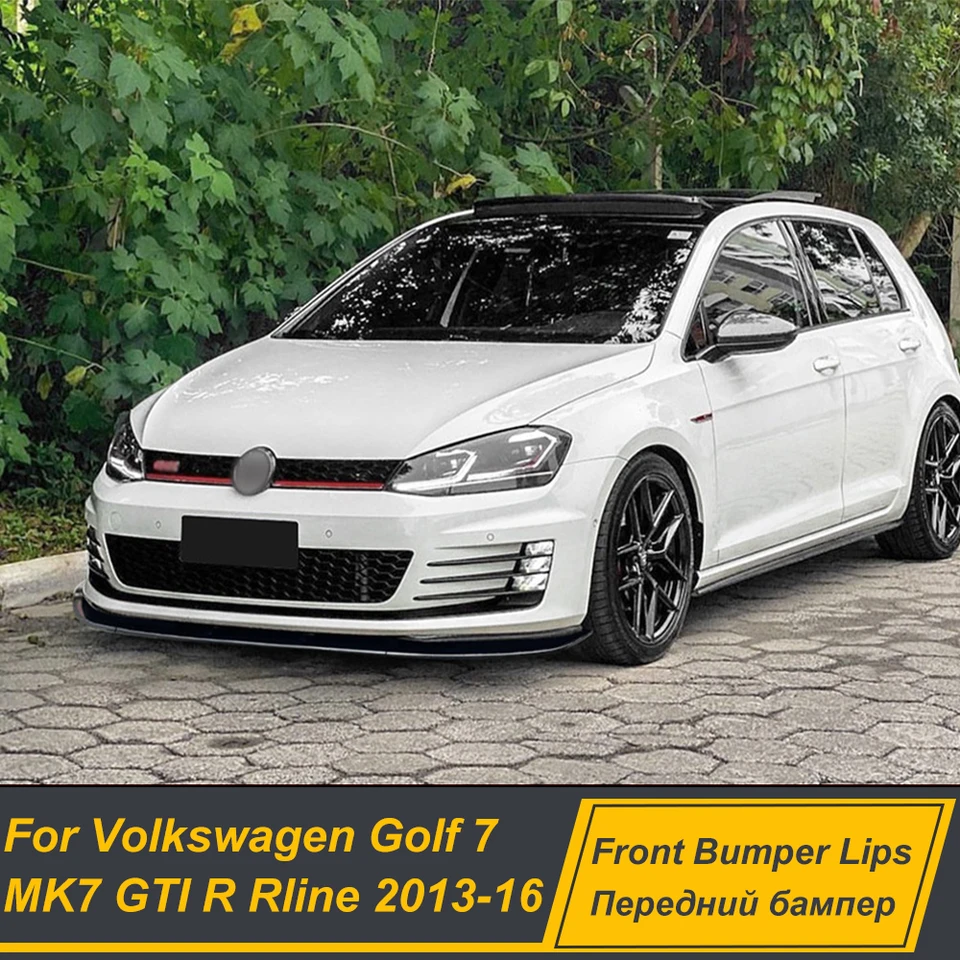 Pre Volkswagen Golf 7 Mk7 GTI R RLINE 2013-2016 Predný nárazník Splitter Splitter Spoiler Difúzor BodyKits