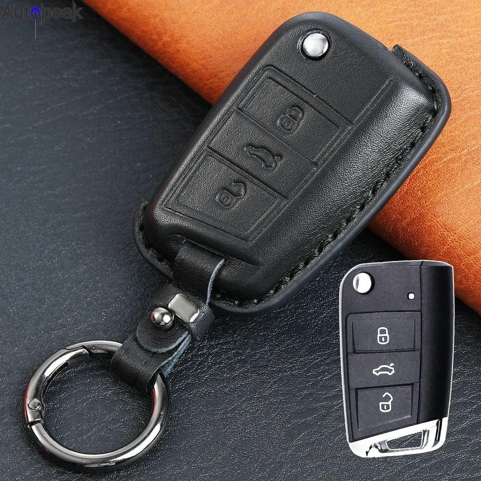 Pre Volkswagen Golf 7 SEAT SODA Polo 2016 2017 2014 Diaľková originálna koža 3 gombíky KLYV KLYN PRINCET PRÍRUČKA PRÍRUČKA PRÍRUČKA PRÍRUČKA PRÍRUČKA