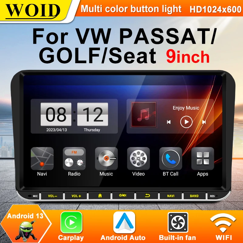 Pre Volkswagen Passat B6 B7 CC T5 T6 Tiguan Touareg Golf Polo Android 13 Car Radio Multimedia GPS Navigation Carplay WiFi Stereo