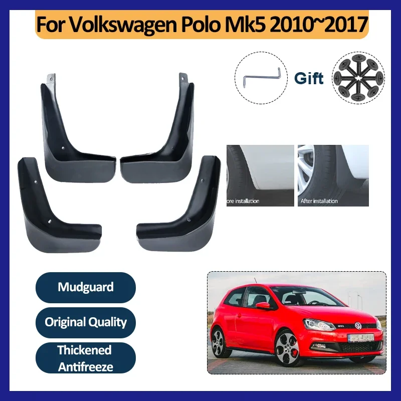 Pre Volkswagen Polo MK5 6R 6C Príslušenstvo 2012 2012 2012 ~ 2017 MADLA CAR GUARDS AUTOM NASTAVENIE ZADNÁ KLASOVÁ KLASOVÁ AUTOMÁLNE MADLADS MADGUARDS
