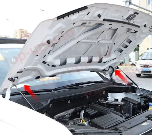 Pre Volkswagen Taos 2020-prítomný SUV predná kapucňa Plynové vzpery Springs Struts Podporuje tlmič tlmiča uhlíkových vlákien Tyče tyče