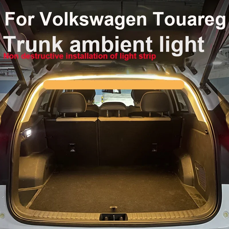 Pre Volkswagen Touareg Automotive atmosféru svetlá kufra Ambient Lighting Actle Modifikácia auta Light Strip