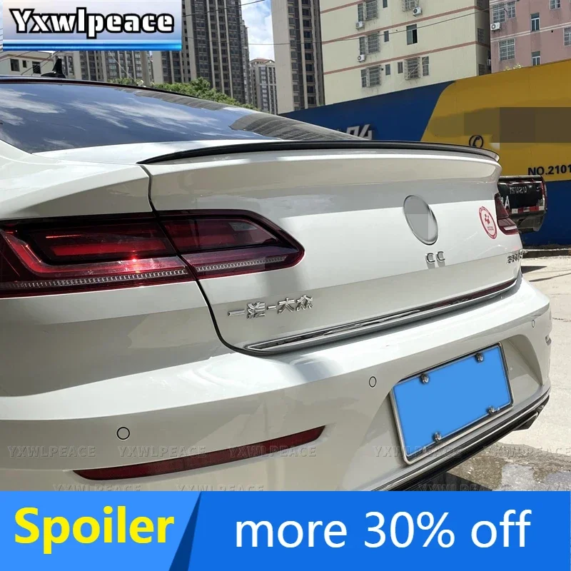 Pre Volkswagen VW Arteon CC 2019 2020 2021 2022 ABS Plastový základný základný farebný zadný kufrový spojler SPOIL Kit