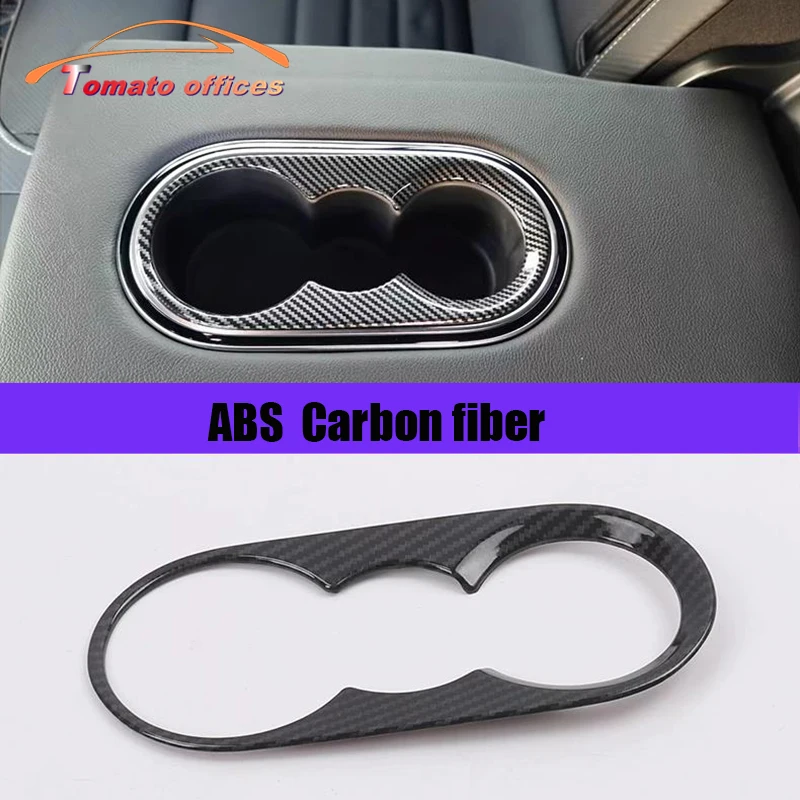 Pre Volkswagen VW Passat B8 Arteon CC ABS ABBARTové vlákno auto zadné lakťové lakťové šálky Pohár rámu TIM ORIK Automatické štýly príslušenstva
