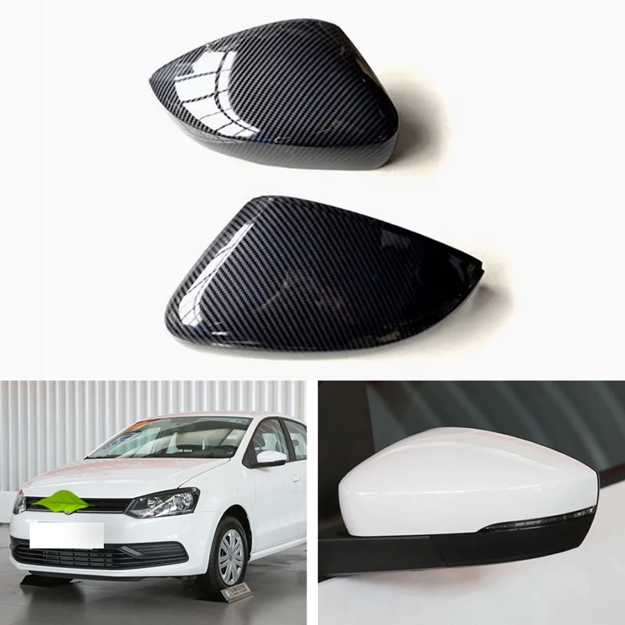 Pre Volkswagen VW Polo 2014 2015 2016 2017 2018 Nahrádzajte spätné zrkadlá Zrkadlá Zadný kryt Zadný kryt uhlíkové vlákno 1 pár