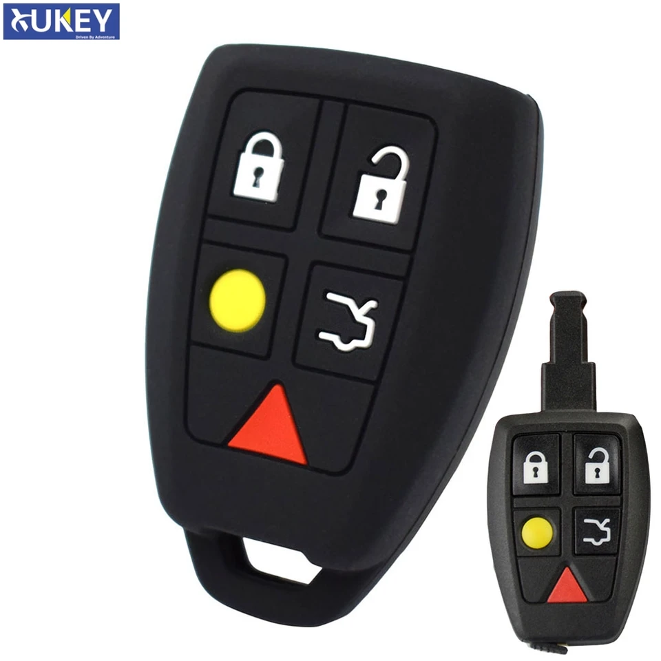 Pre Volvo C30 C70 S40 V50 2004 - 2007 Silikónový diaľkový kľúče puzdro FOB SHELL Cover SHEY SABELE SAMVE