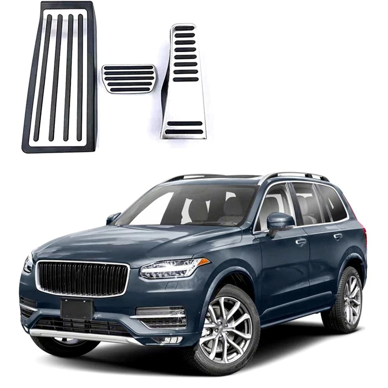 Pre Volvo XC90 2018 2019 2020 Nerezová oceľ Auta Accelerator palivový pedál brzdový pedál Pedály kryte príslušenstvo LHD