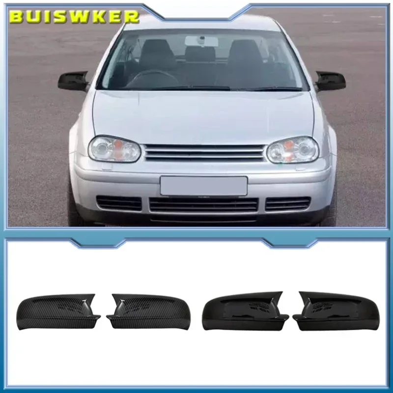 Pre VW Golf 4 MK4 1998-2002 Passat B5 Jetta Car REZEKTROL Bočné zrkadlo STRÁNKA KRYTOVÉ KRIKOVANIE Krídla Vonkajšie dvere obloženie uhlíka Automatické auto