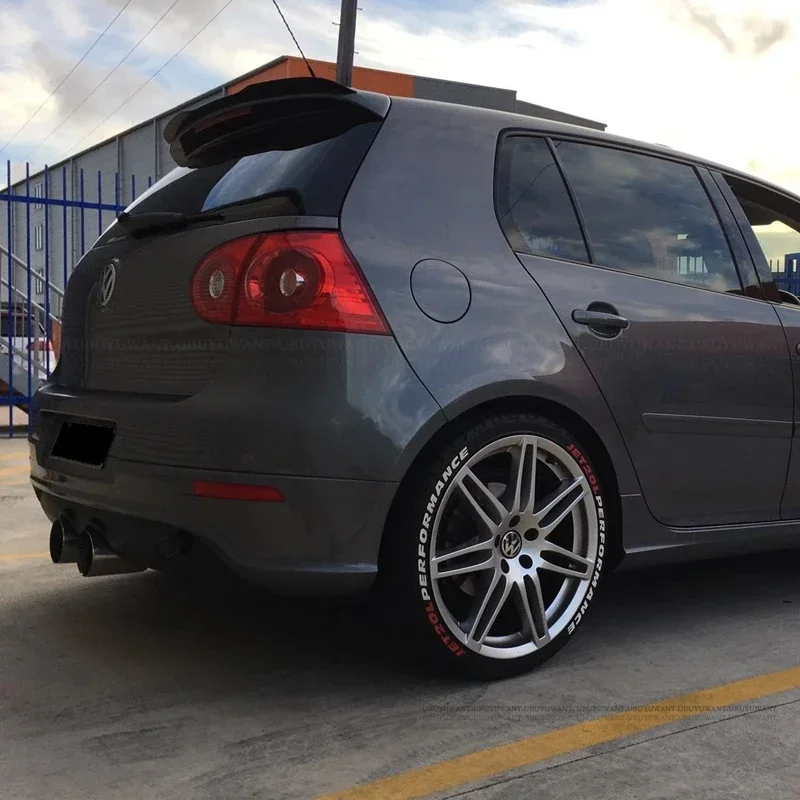 Pre VW Golf 5 MK5 R32 GTI R Hatchback SPOILER SPOILER VELKÝ KVALICKÝ ABS PLASTOVÝ AUT TACK WING DECORÁCIA ZADNÁ ZADNÁ SOPNÁ ROP UNIVERZÁLNA