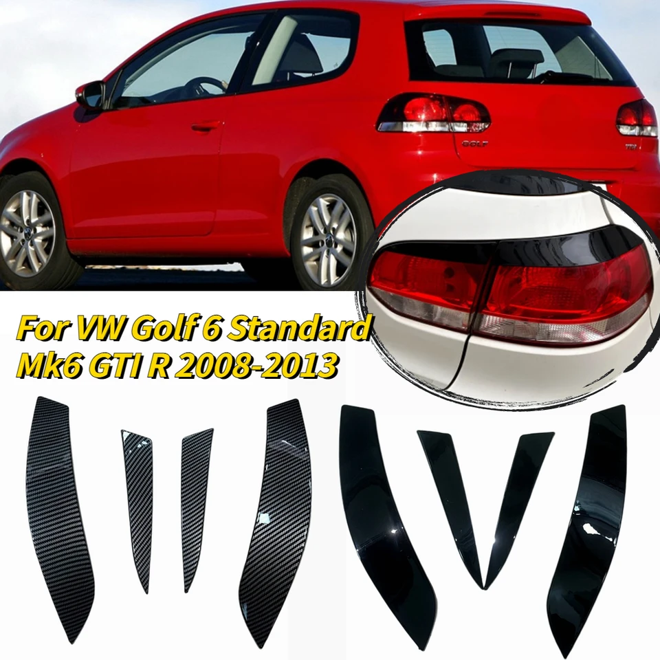 Pre VW Golf 6 Štandardný MK6 GTI R Zadné ovládače svetlometov Obočie 2008 2009 2010 2010 2012 2012 2013 Coverné svetlá Cover Lamp Lamp