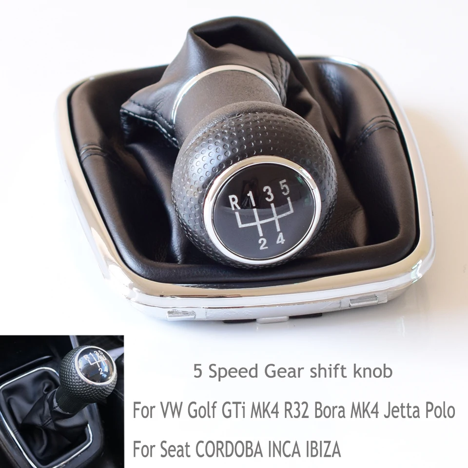 Pre VW Golf GTI MK4 R32 Bora Jetta Polo sedadlo Cordoba Inca Ibiza Manuál 5 6 rýchlostných radov Ship Shift GuB páka Handball Dust Odproof