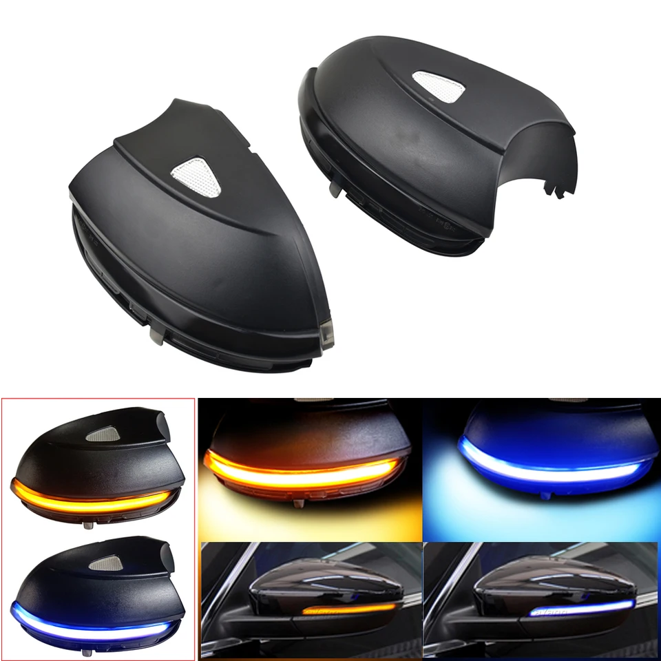 Pre VW Passat B7 CC Scirocco Jetta MK6 EOS Beetle A5 LED Dynamická dynamická zákruta Blinker Sekvenčné bočné zrkadlo Svetlo Svetlo
