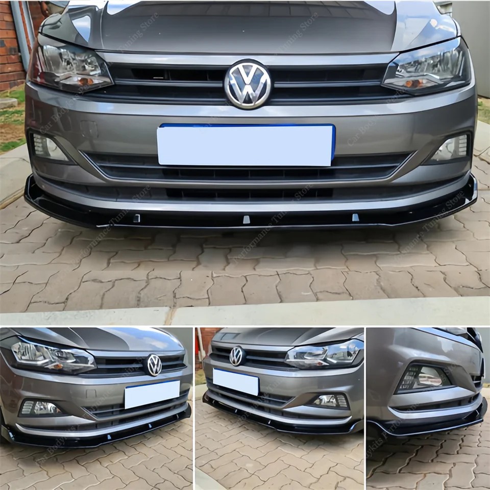 Pre VW Polo Mk6 AW predný nárazník Spitler Splitter Difuser Cover Polo 8 MPI TSI 2017-2021 Predpredajné ladenie telesných bodov