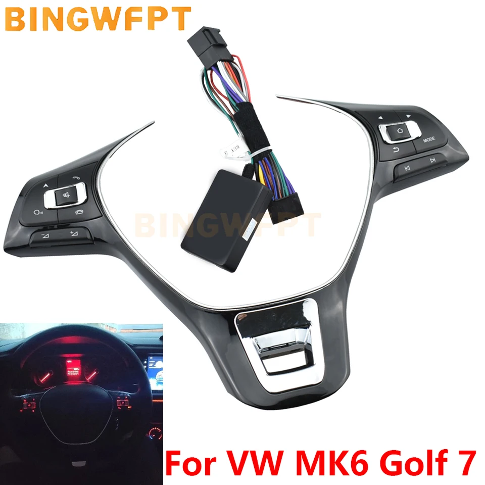 Pre VW pre Volkswagen Mk6 Golf 7 Jetta Polo Brandnew Brandnew Control Control tlačidlo Spínač tlačidla Zvuk Tlačidlo Audio prepínač