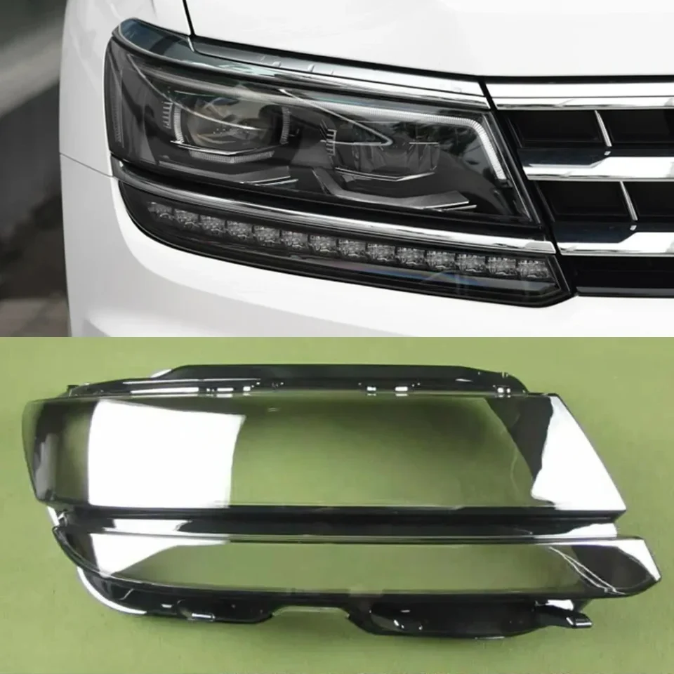 Pre VW Tiguan L LED svetlometový kryt Transparent Lampshade Svietil Shell Plexisklass nahradiť pôvodnú šošovku 2017 2018 2019 2020