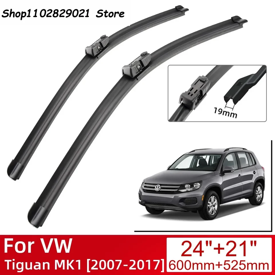 Pre VW Tiguan MK1 2007-2017 Automobilové príslušenstvo predné čelné sklo Wiper Blade Brushes Wipers 2017 2016 2015 2014 2014 2013 2011 2010 2010 2010