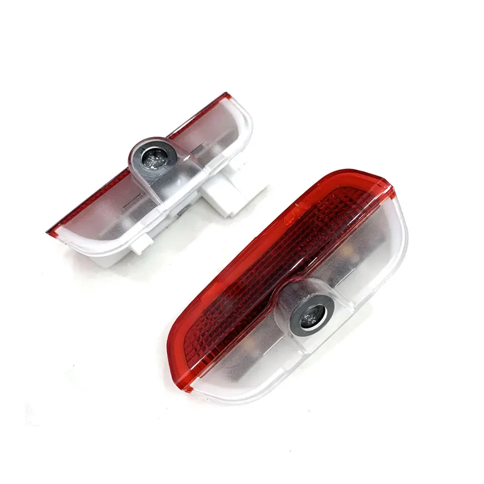 Pre VW Volkswagen Golf Passat CC Troc Touran Scirocco Tiguan Jetta Sharan R Rine 2 PCS LED DOOR DOOR VIDCE SVETLO SVIETAJÚCE LIMP LAMP
