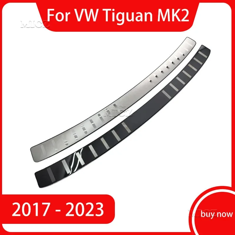 Pre VW Volkswagen Tiguan MK2 2017-2019 2020 2021 2022 2023 Zadný nárazník Protector Sill Trunk Cover Tread Doskov