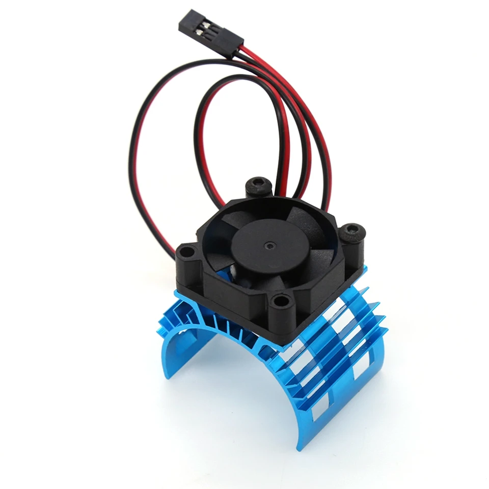 Pre Wltoys A959-B 144001 124019 RC Hliníkový zliatinový kryt chladiaceho krytu s chladiacim ventilátorom pre motor 540 550 3650, 1