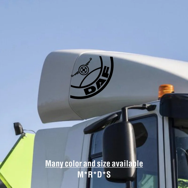 Pre x2 Daf Trucks Circle Window Logo nálepka XF CF LF Hravejec Truck Driver