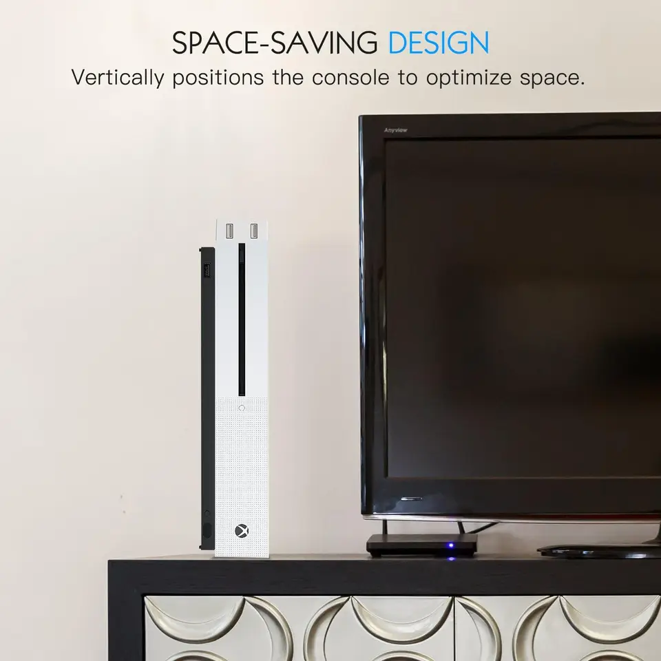 Pre Xbox One S, USB externý stojan na chladič s 3 vysokorýchlostnými ventilátormi, 2 porty USB, L/H SPRÁVA Rýchlosť, príslušenstvo Xbox One S