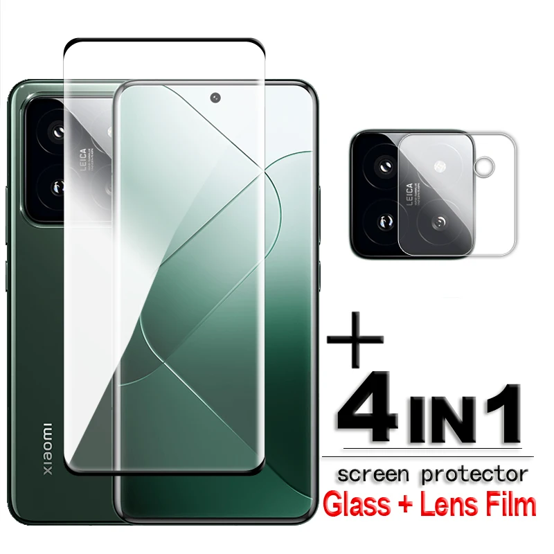 Pre Xiaomi 14 Pro Temperované sklo 3D plné kryt