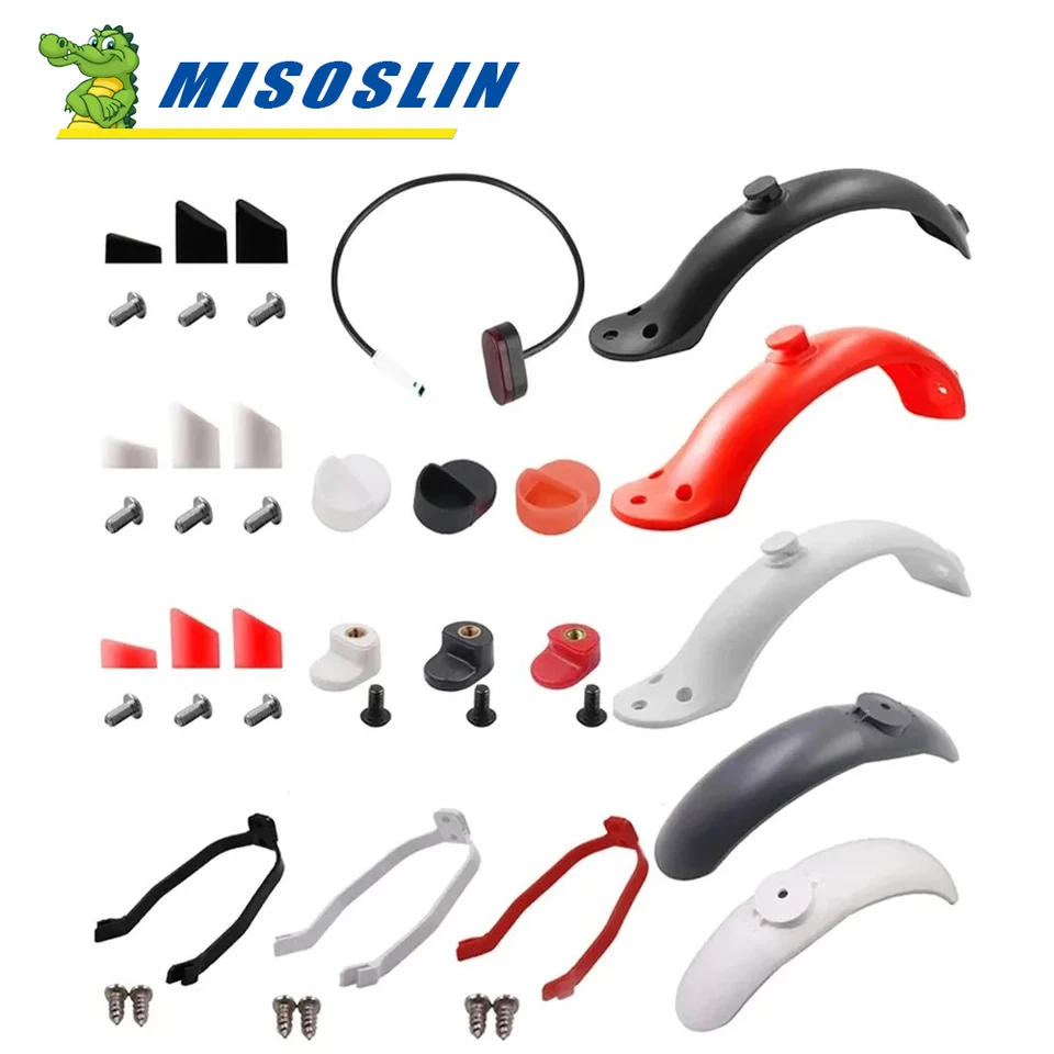 Pre Xiaomi M365 Pro Pro 2 Zadný blatníkok Silikónový obal na obrus Mudguard Support Výstražné zadné úložisko Elektrické skútre príslušenstvo