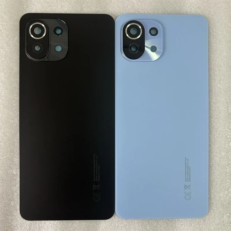 Pre Xiaomi Mi 11 Lite 4G 4G Opravy sklenených panelov 3D kryt batérie zadný kryt puzdra Rám s objektívom fotoaparátu