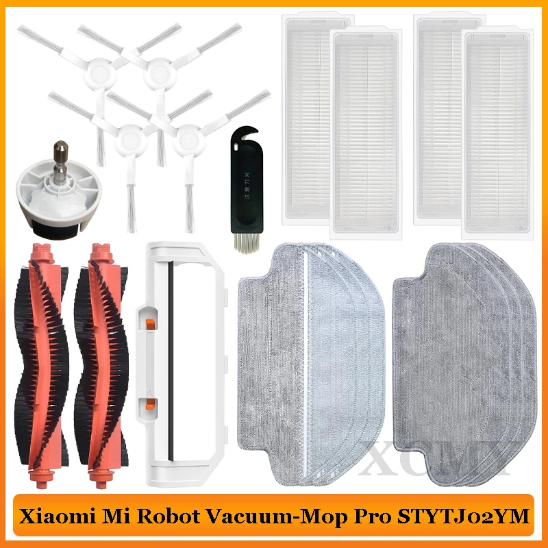 Pre Xiaomi Mi robot vákuum-mop pro stytj02ym viomi v2 v3 sec Conga 3490 3690 náhradné diely hlavné / bočné kefy hepa filtračný mop handrič