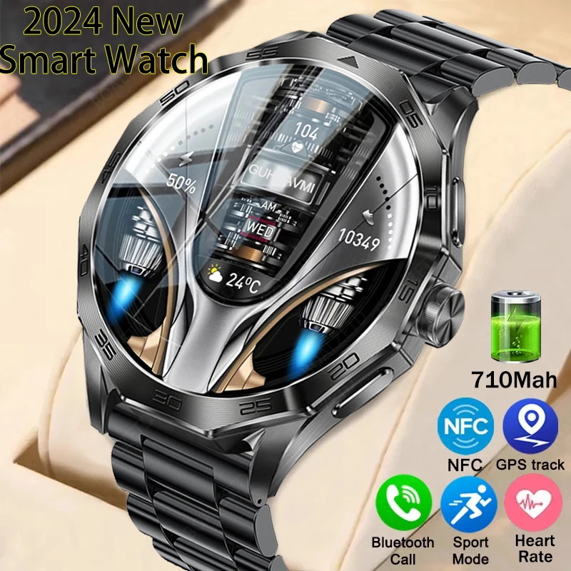 Pre Xiaomi New 710 MAH Battery Smart Watch Men 1,85 palca GPS Sport Bluetooth Call Fitness Tracker Smartwatch pre Android iOS