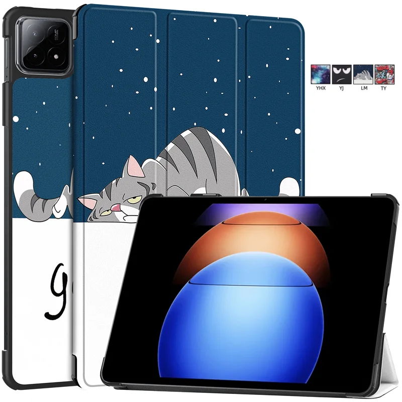 Pre Xiaomi Pad 6S Pro Case 12,4 palca Tri-T-Tough Lacted Stund Stock Smart Cover pre Xiaomi Pad 6S Pro 12.4 MI Pad 6s Pro Case Case