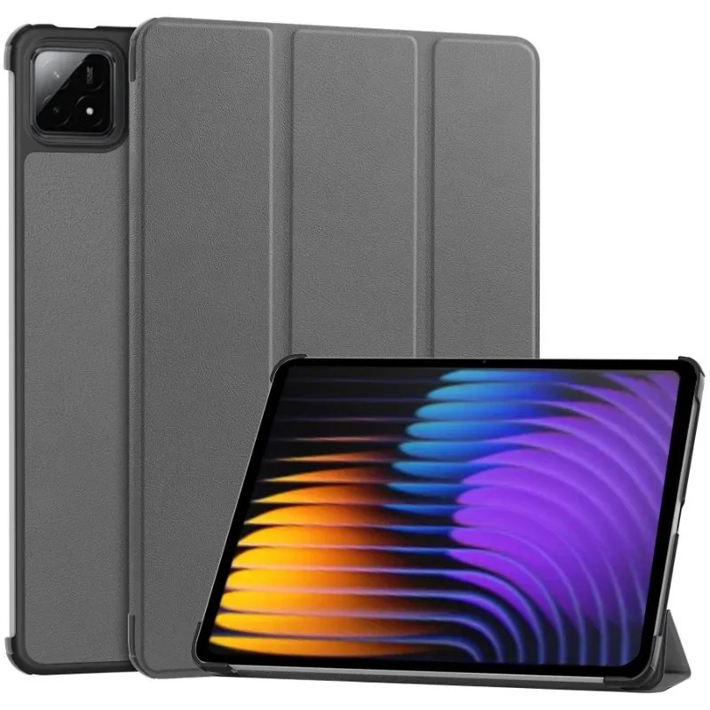 Pre Xiaomi Pad 7 Pro 11.2in 2024 Tri-to-to-towing flip stojan PU kožené magnetické inteligentné prípady Funda pre Xiaomi Pad 7 11,2 