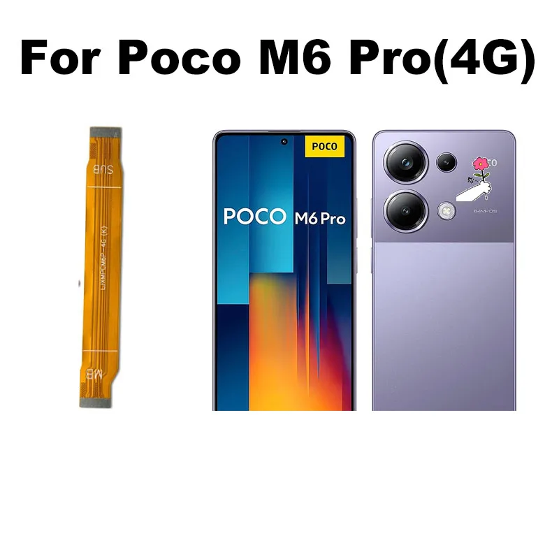 Pre Xiaomi POCO M6 Pro 4G FPC Hlavná doska LCD LCD konektor Flex Cable Matky Výmena
