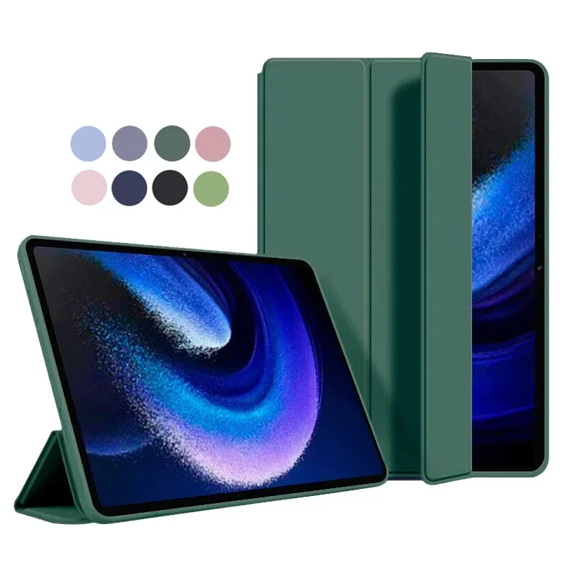Pre xiaomi podložku 6 PAD6 max 14 puzdro 2023 skladací stojan Magnetický mäkký silikón TPU Zadný zadok pre xiaomi mi podložku 6 max 14 palcov